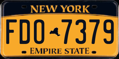 NY license plate FDO7379