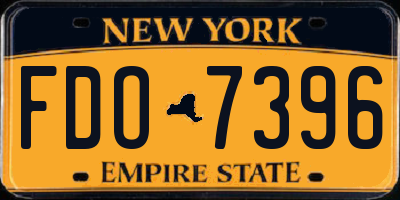 NY license plate FDO7396