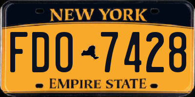 NY license plate FDO7428