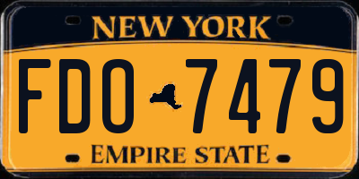 NY license plate FDO7479