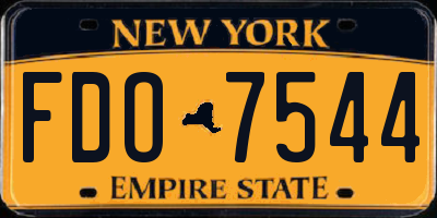 NY license plate FDO7544