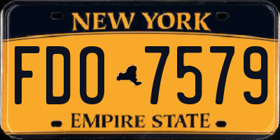 NY license plate FDO7579