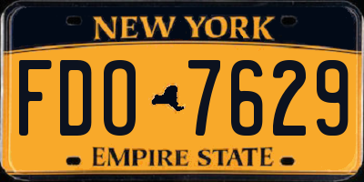 NY license plate FDO7629