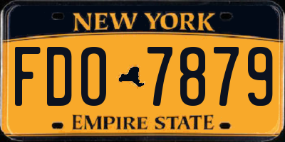 NY license plate FDO7879