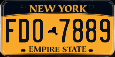 NY license plate FDO7889