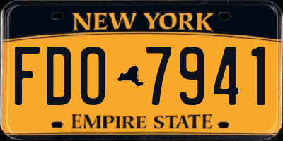 NY license plate FDO7941