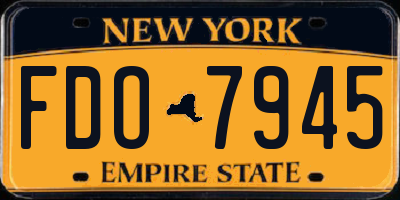 NY license plate FDO7945
