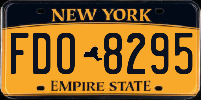 NY license plate FDO8295