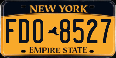 NY license plate FDO8527