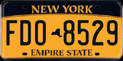 NY license plate FDO8529