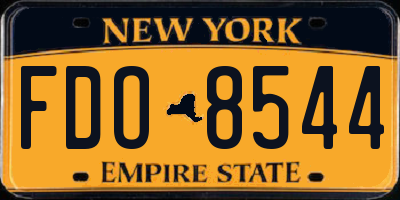 NY license plate FDO8544