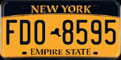NY license plate FDO8595