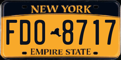NY license plate FDO8717