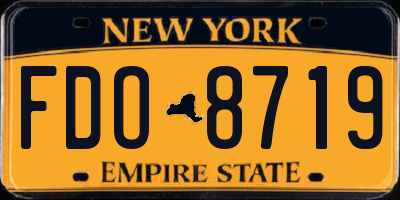 NY license plate FDO8719