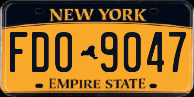 NY license plate FDO9047
