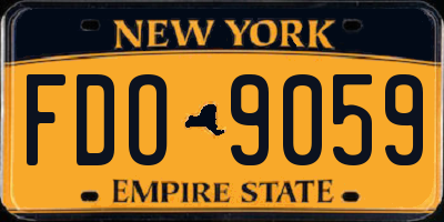 NY license plate FDO9059