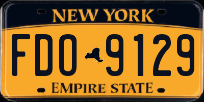 NY license plate FDO9129