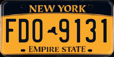 NY license plate FDO9131