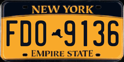 NY license plate FDO9136