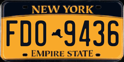 NY license plate FDO9436