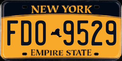NY license plate FDO9529