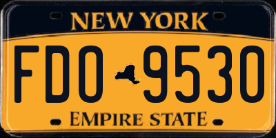 NY license plate FDO9530