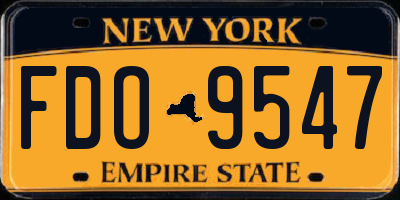 NY license plate FDO9547