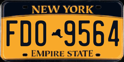 NY license plate FDO9564