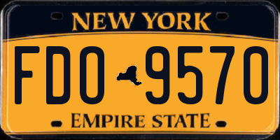 NY license plate FDO9570