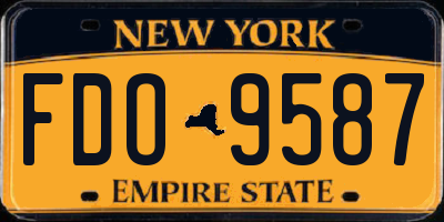 NY license plate FDO9587