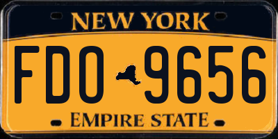 NY license plate FDO9656