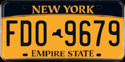 NY license plate FDO9679