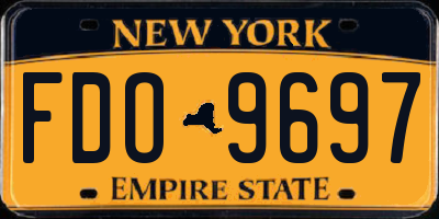 NY license plate FDO9697