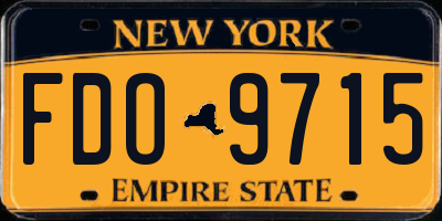 NY license plate FDO9715