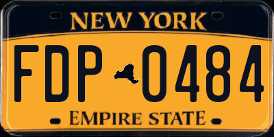 NY license plate FDP0484