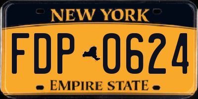 NY license plate FDP0624