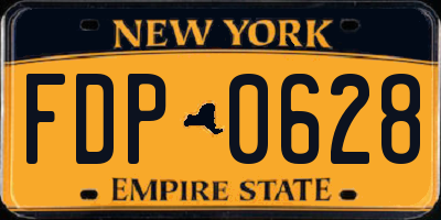 NY license plate FDP0628