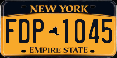 NY license plate FDP1045