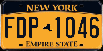 NY license plate FDP1046