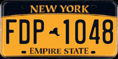 NY license plate FDP1048