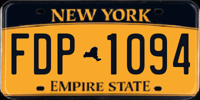 NY license plate FDP1094