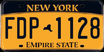 NY license plate FDP1128