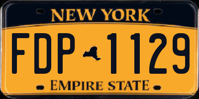NY license plate FDP1129