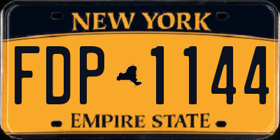 NY license plate FDP1144