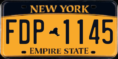 NY license plate FDP1145