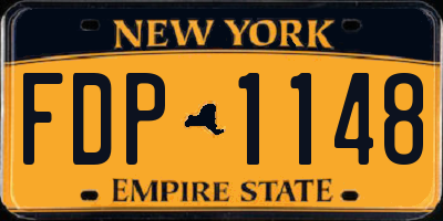 NY license plate FDP1148
