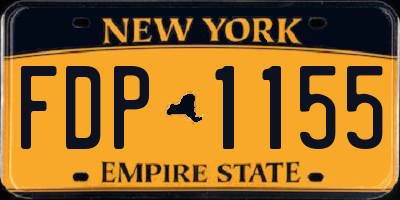 NY license plate FDP1155
