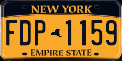 NY license plate FDP1159