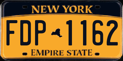 NY license plate FDP1162