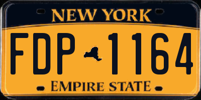 NY license plate FDP1164